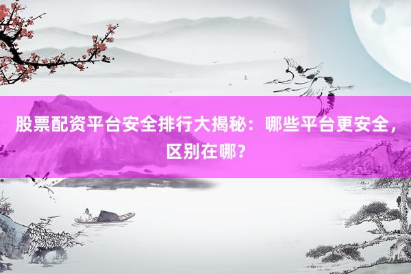 股票配资平台安全排行大揭秘：哪些平台更安全，区别在哪？
