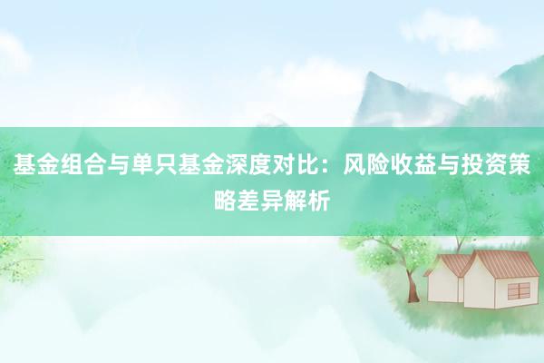 基金组合与单只基金深度对比：风险收益与投资策略差异解析